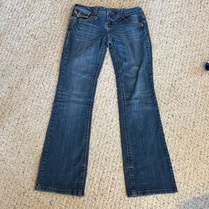 Zanadi Dark Blue Flare Jeans